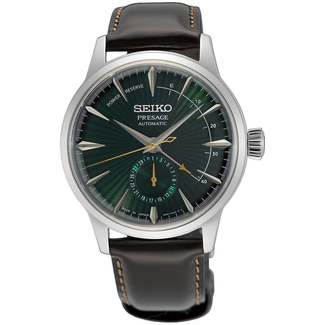 Seiko Presage SSA459J1 MIDNIGHT MOCKINGBIRD 40.5m 50m WR leather band automatic men’s watch Japan Made