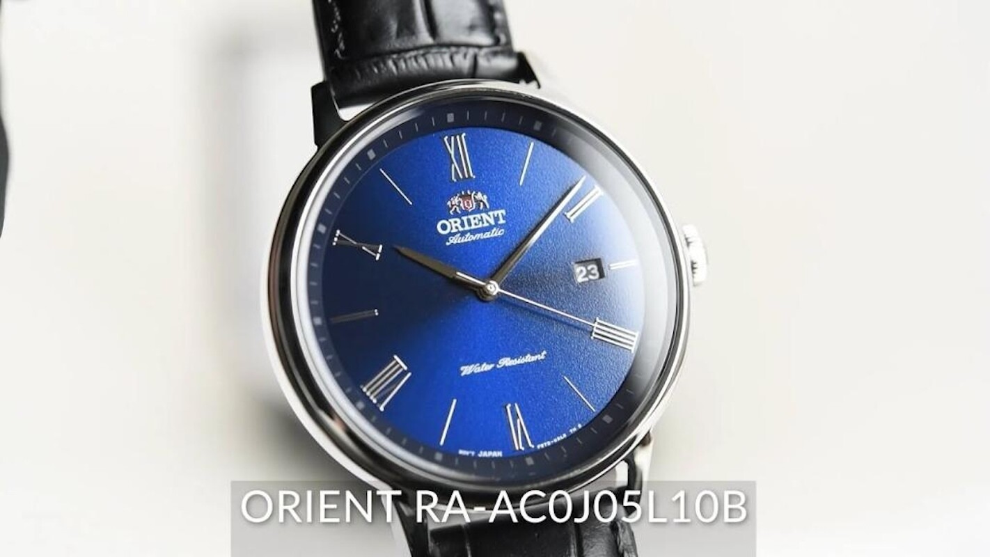 Orient Contemporary RA-AC0J05L 42.4mm 50m WR automatic men’s watch leather band accepts Hand-winding