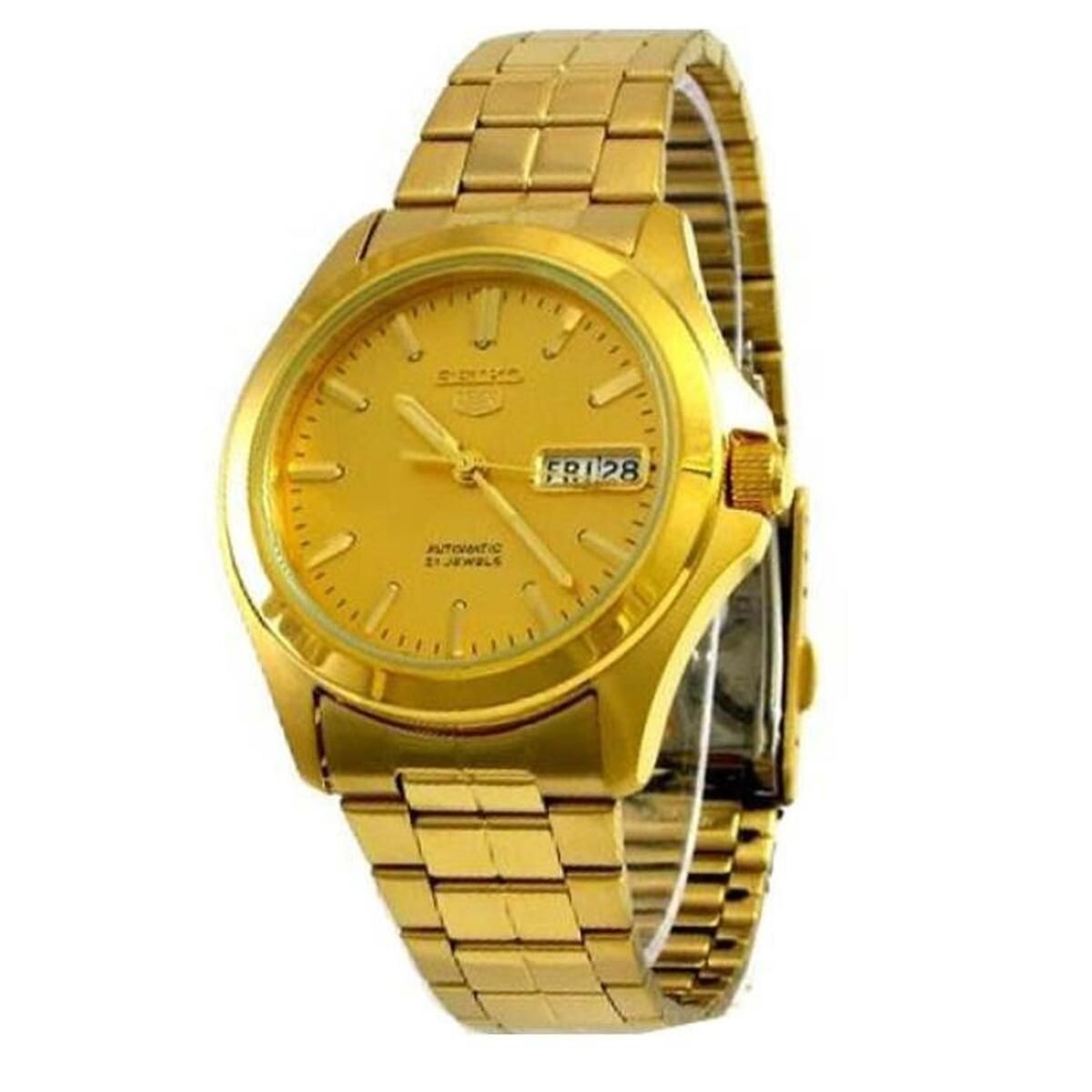Seiko 5  SNKK98K1 37mm 30m WR automatic unisex watch stainless steel bracelet