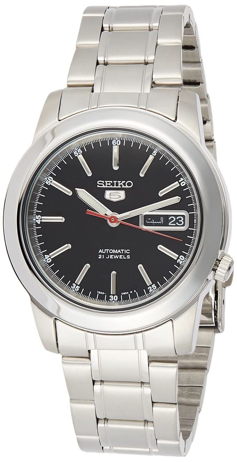 Seiko 5 SNKE54K1 38mm 30m WR automatic men’s watch stainless steel bracelet