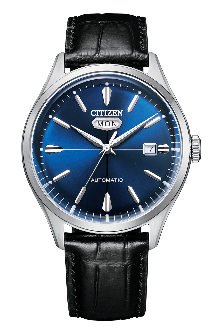 Citizen NH8390-20L 40mm 50m WR automatic men’s watch leather band