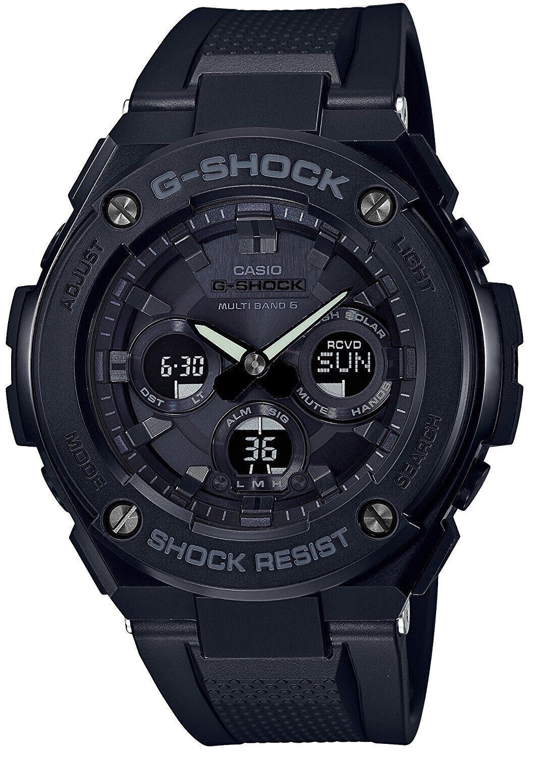 ​reloj deportivo hombre radiocontrol solar Casio G-SHOCK G-STEEL GST-W300G-1A1JF JDM 49.3mm 200M WR Hora Mundial resistencia a los golpes JDM (mercado interior japonés)