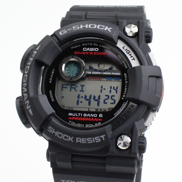 Casio G-SHOCK FROGMAN GWF-1000-1JF JDM 200M WR World Time Shock Resistant JDM Moon Phases (Japanese domestic market) Japan Made