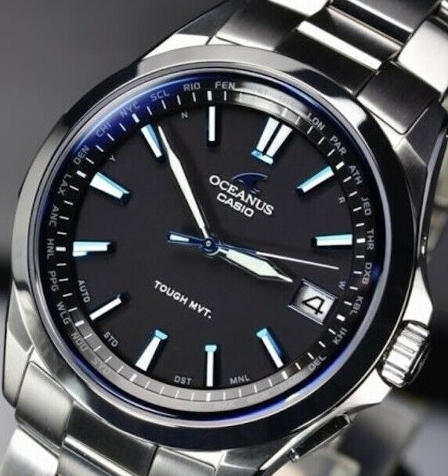 Casio Oceanus OCW-S100-1AJF JDM 41.5mm 100M WR sapphire crystal anti-glare watch JDM (Japan Domestic Market)