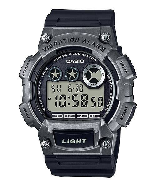 Casio W-735H-1A3V Men's Sports Watch Alarm Vibration Super Illuminator 10 years battery 100m Water Resist