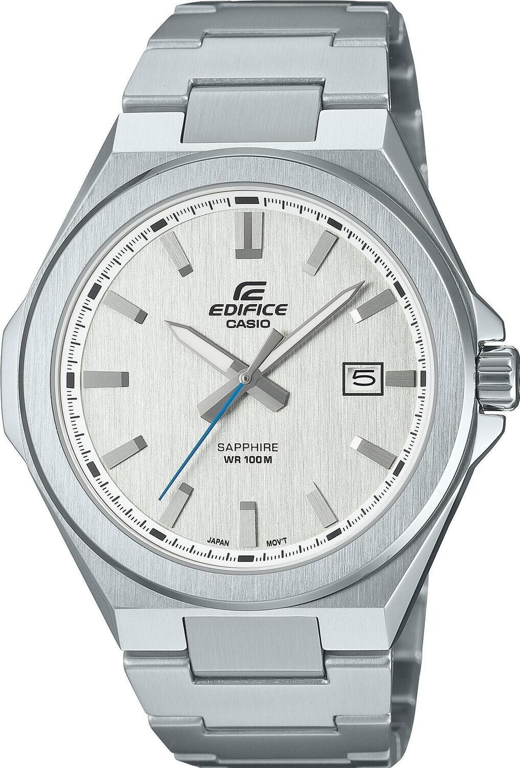 ​reloj hombre Casio Edifice EFB-108D-7AV 45mm 100m WR cristal de zafiro correa de acero