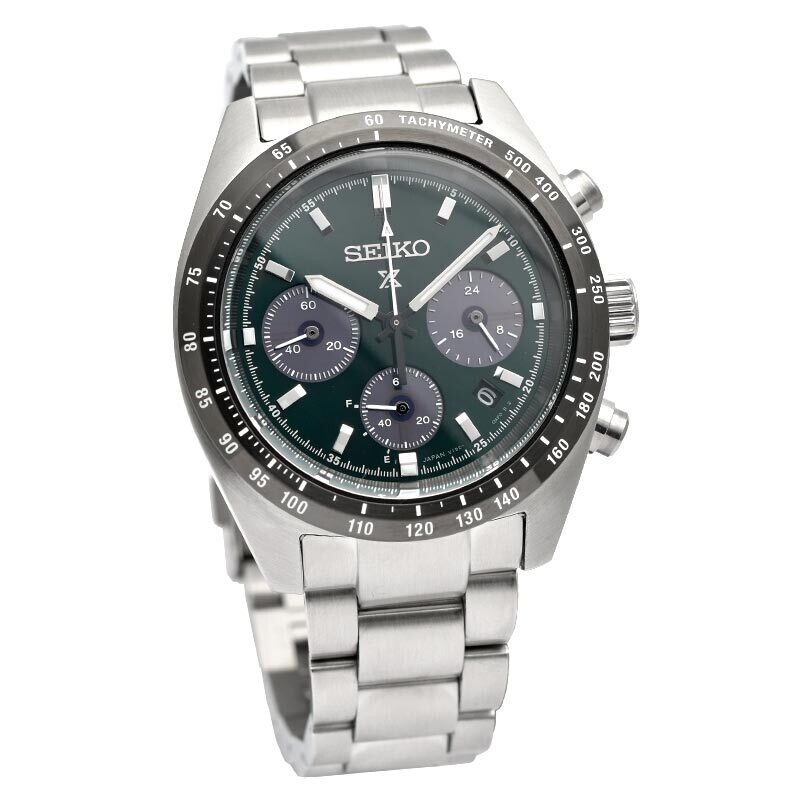 Seiko Solar Prospex SpeedTimer SBDL107 JDM 39mm sapphire crystal 100m WR man solar chronograph watch