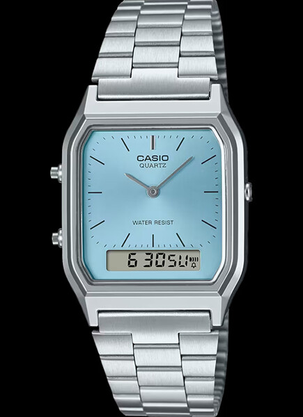 Reloj Casio VINTAGE EDGY AQ-230A-2A1 unisex dial analógico y digital