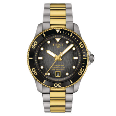 TISSOT SEASTAR 1000 POWERMATIC 80 40MM automatic men&#39;s diver watch T120.807.22.051.00 40mm 300m WR sapphire crystal 80h power reserve