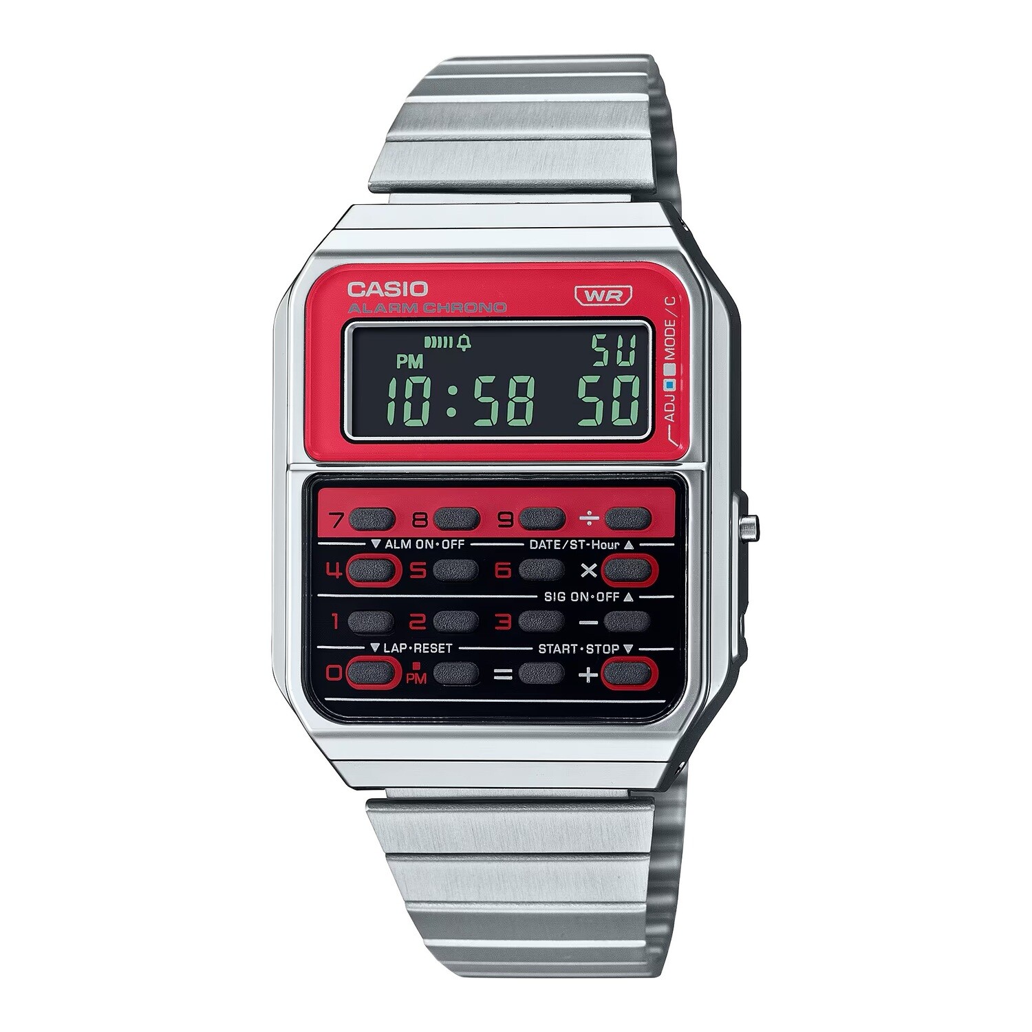 ​ reloj calculadora CASIO CA-500WE-4BJF 43,2 × 34,4mm cronómetro alarma Hora Mundial 53.90