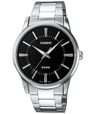 ​reloj clásico hombre Casio MTP-1303PD-1A 40mm 50m WR correa de acero Cierre de triple pliegue