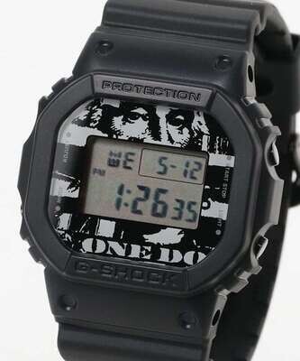 ​reloj deportivo hombre Casio G-Shock DW-5600 BEAMS x Kousuke Kawamua x BEAMS T "1 Dollar Bill Shredded" 200m WR resistente a los golpes JDM (mercado interior japonés)