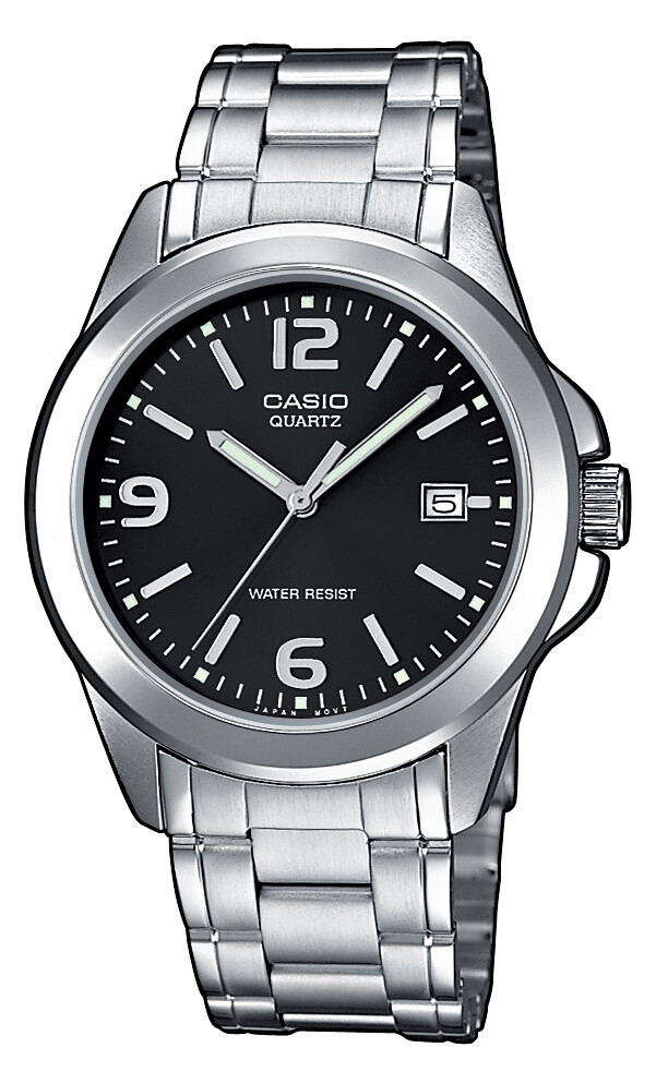Reloj analogico Casio MTP-1259D-1A correa de acero inoxidable