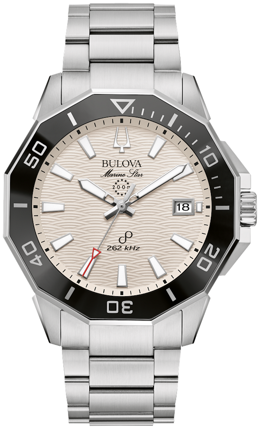 men&#39;s sports watch Bulova Marine Star Precisionist 96B426 43mm 262Hz 200m WR sapphire crystal sapphire crystal steel band