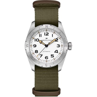 Hamilton KHAKI FIELD EXPEDITION AUTO Automatic men&#39;s watch | 37mm | H70225910 100m WR 80h power reserve sapphire crystal sapphire crystal strap fabric strap