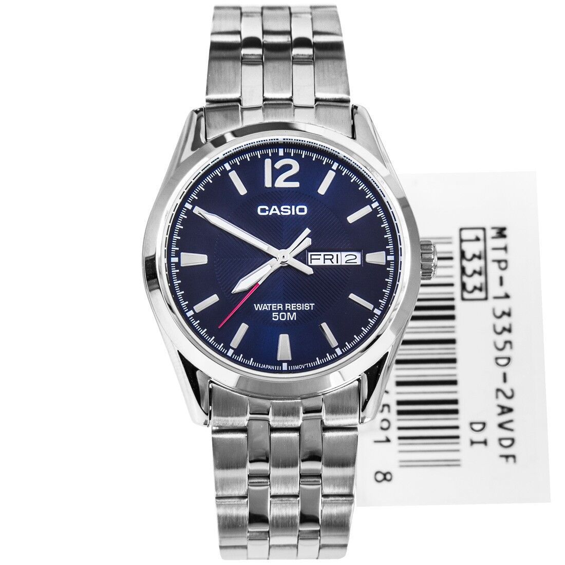 Reloj Casio mtp-1335d-2a correa de acero 50m water resist