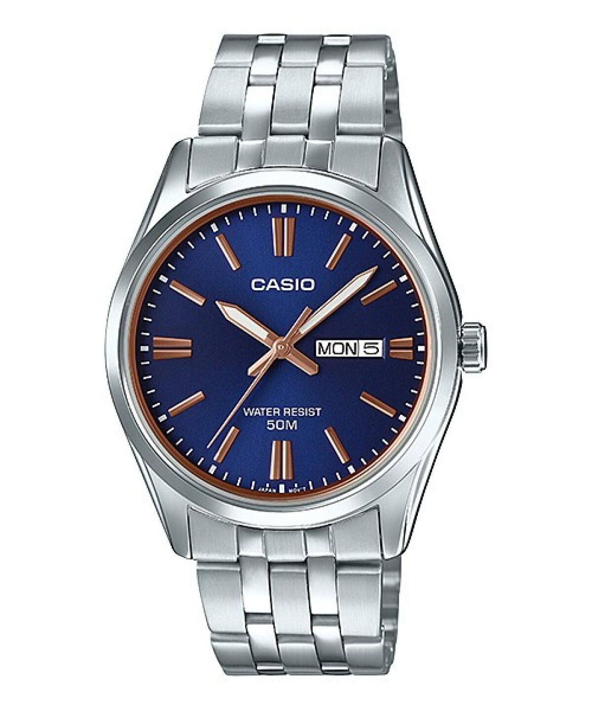 Reloj Casio mtp-1335d-2a2 correa de acero 50m water resist