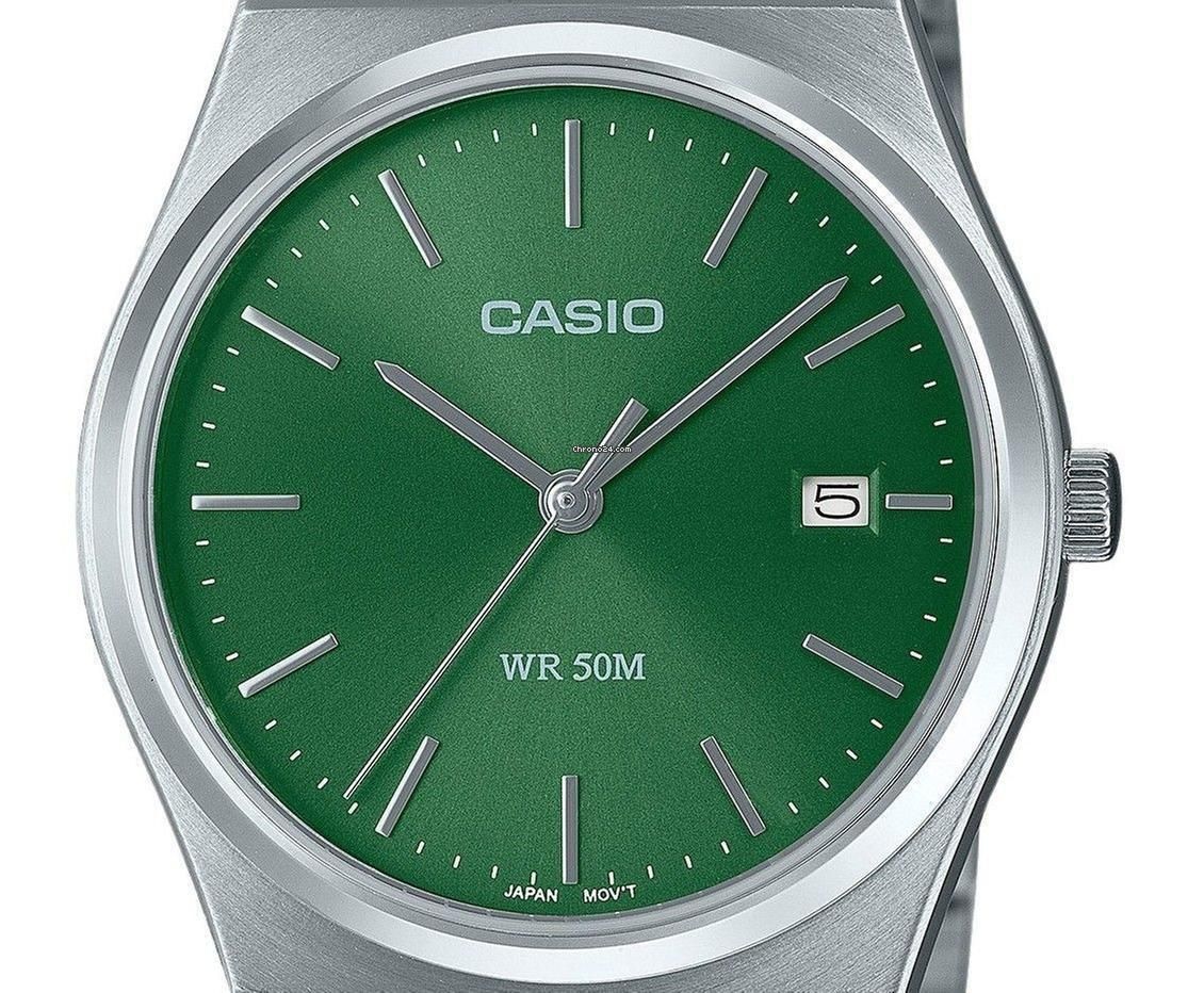 Reloj Casio mtp-b145d-3a correa de acero inoxidable water resist 50m 40 × 35 × 7.4 mm