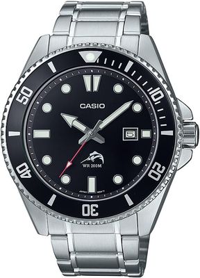 Casio MARLIN DURO MDV-106DD-1A1  Marlin Metal Legend 44.2mm 200m WR “B. Gates​” steel strap dive watch for men