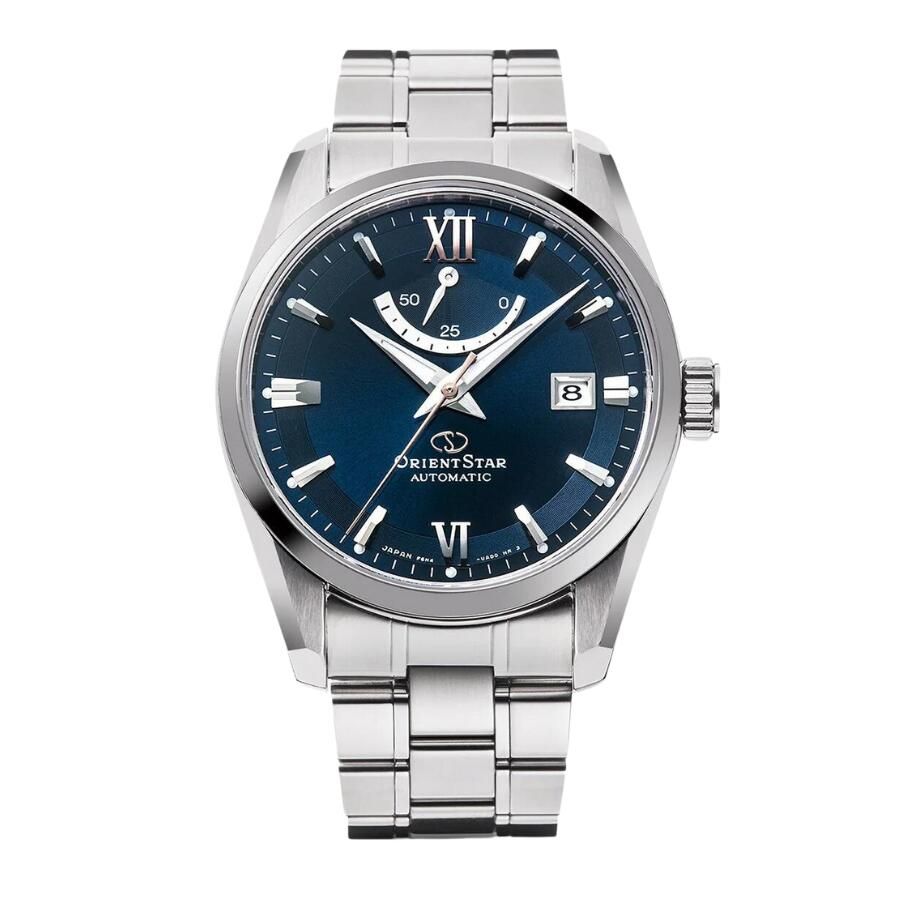 Reloj automático hombre Orient Star RK-AU0005L JDM dial azul cristal zafiro correa de acero 100m WR JDM (mercado interior japonés)