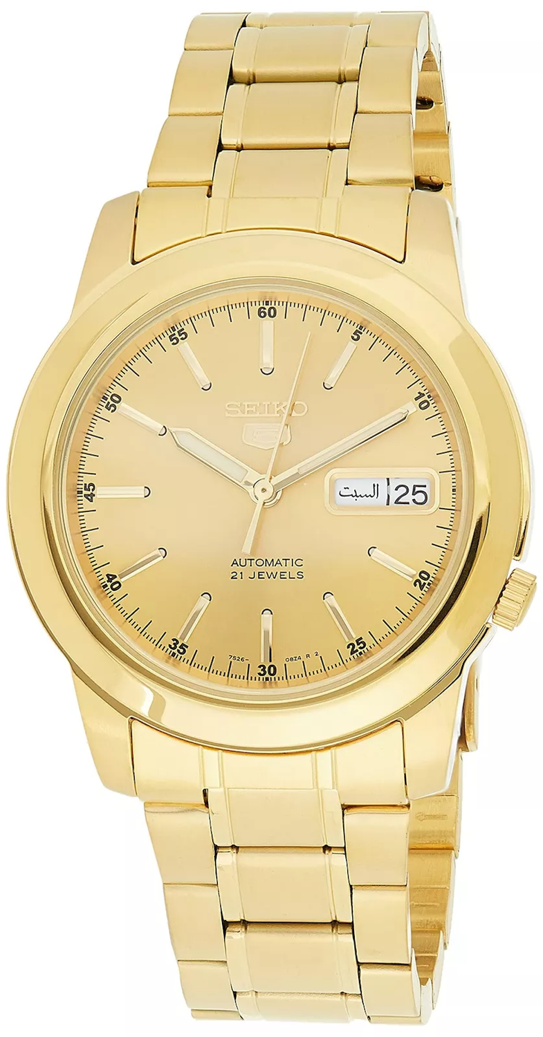 Seiko 5 SNKE56K1 38mm 30m WR automatic unisex watch stainless steel bracelet