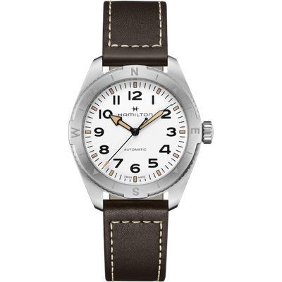 Hamilton KHAKI FIELD EXPEDITION AUTO Automatic men&#39;s watch | 41mm | H70315510 80h power reserve 100m WR sapphire crystal sapphire crystal leather strap