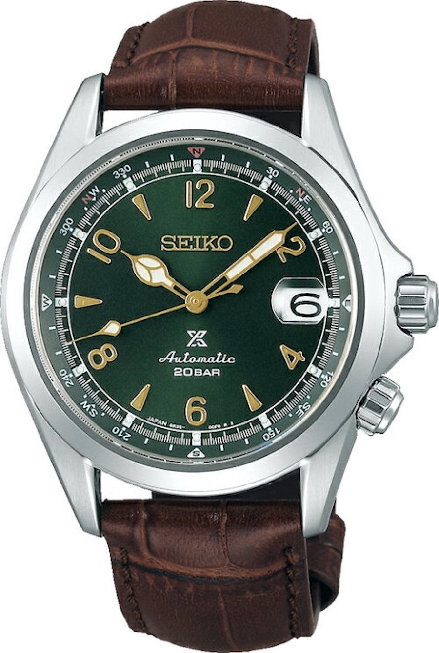 Seiko Prospex SBDC091 JDM 39.4MM 200M WR sapphire crystal with magnifying glass JDM leather strap (Japanese Domestic Market)
