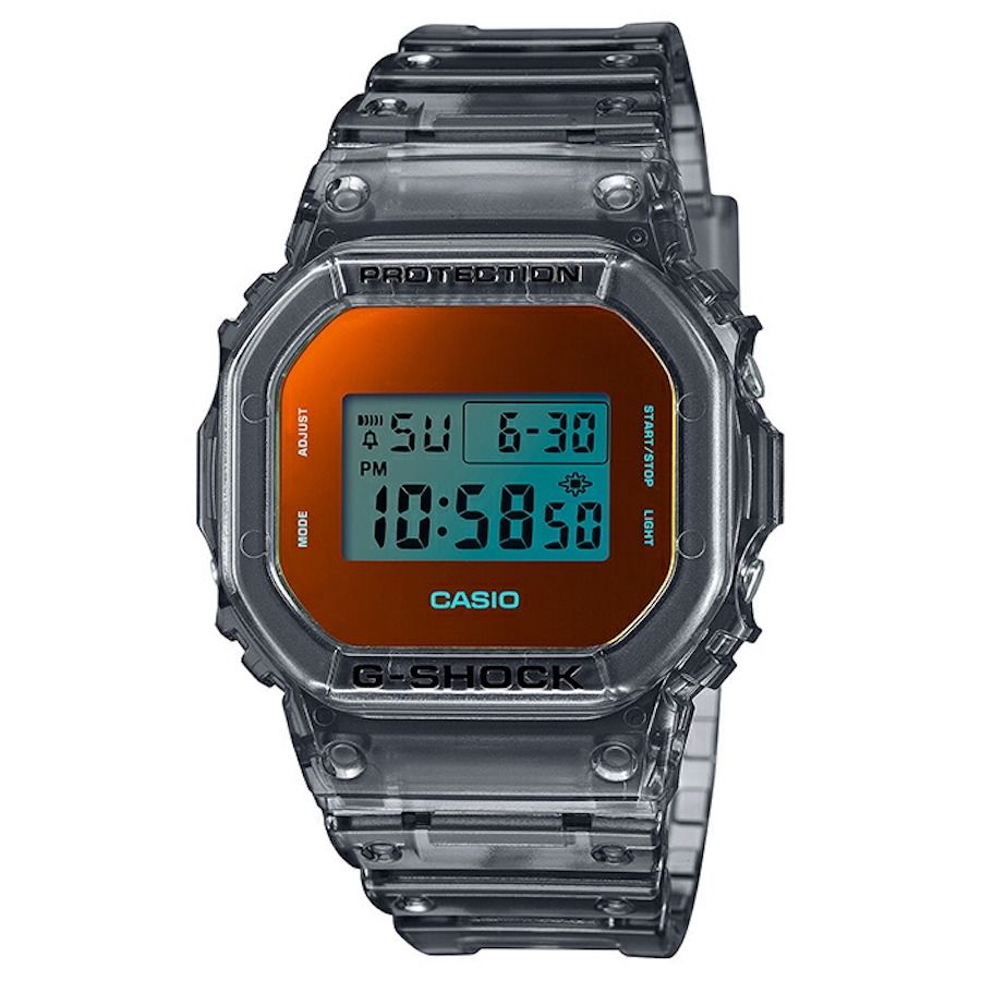 CASIO G-SHOCK DIGITAL BEACH TIME LAPSE DW-5600TLS-8JF JDM 42.8MM 200M WR perpetual calendar chronograph JDM alarm (Japanese Domestic Market)