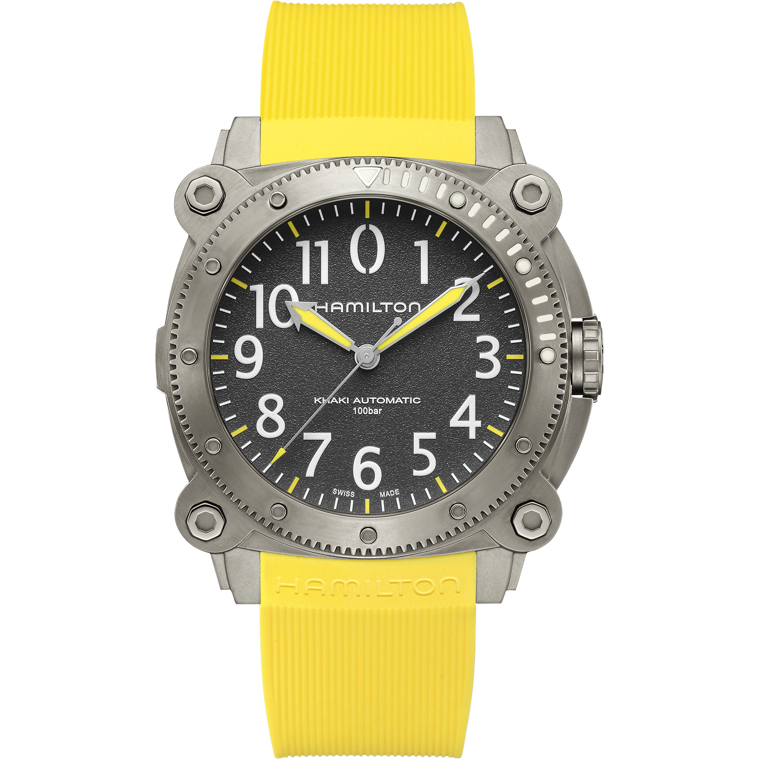 Hamilton KHAKI NAVY BELOWZERO AUTO TITANIUM H78535380 automatic men&#39;s watch  46mm 1000m WR 80h power reserve