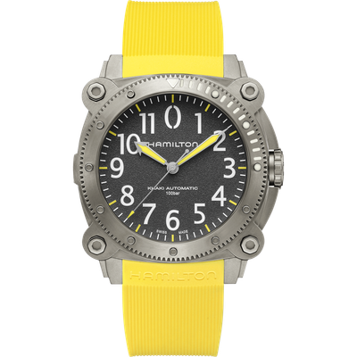 Hamilton KHAKI NAVY BELOWZERO AUTO TITANIUM H78535380 automatic men&#39;s watch  46mm 1000m WR 80h power reserve