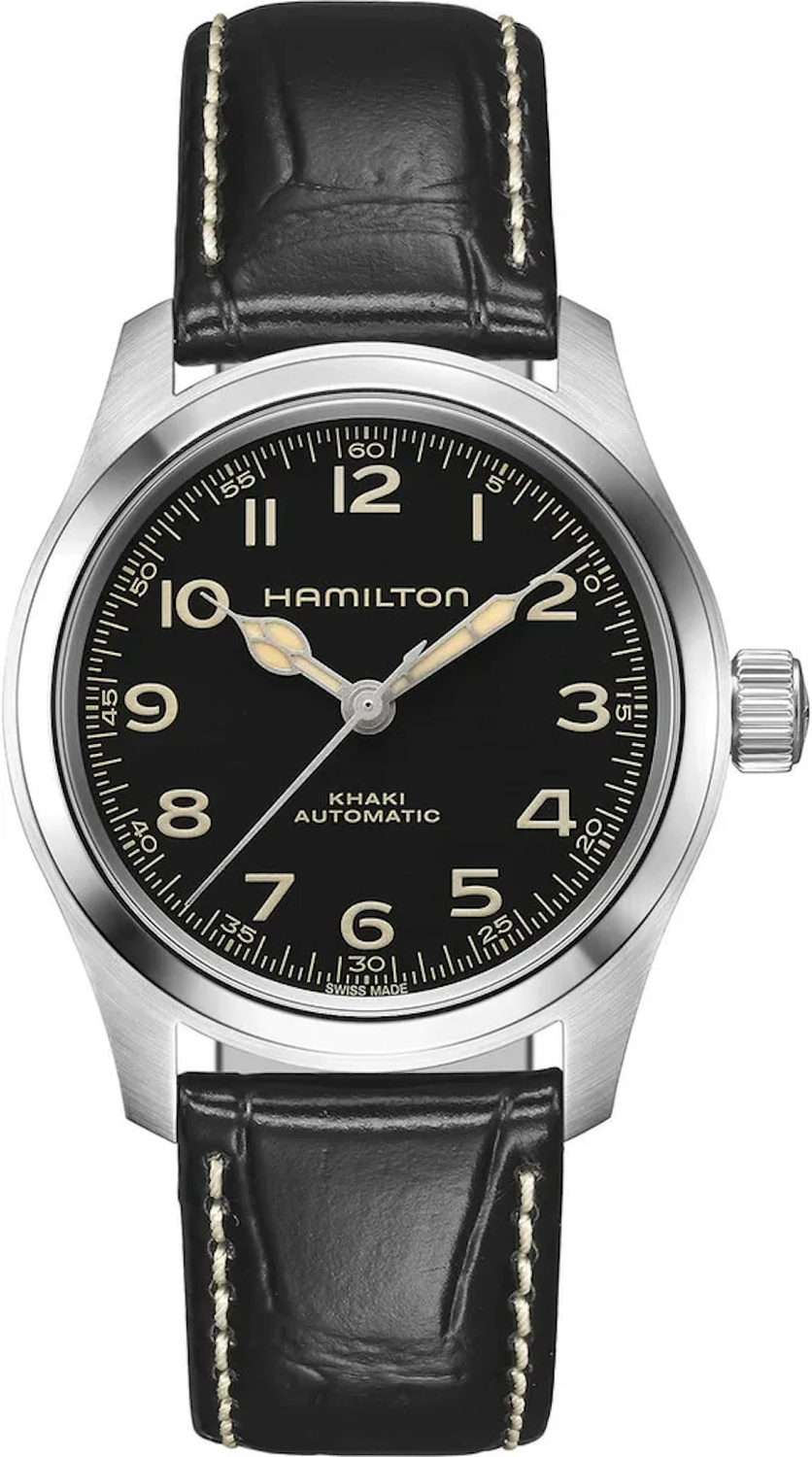 ​reloj automático hombre Hamilton Khaki Field Murph 38mm H70405730 80h Reserva de Marcha 100m WR cristal de zafiro correa de cuero