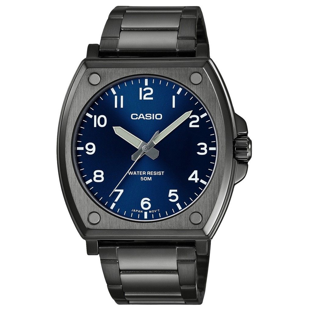 classic men&#39;s watch Casio MTP-E730B-2A 43.40mm 50m WR stainless steel with ion plating Luminous Hands