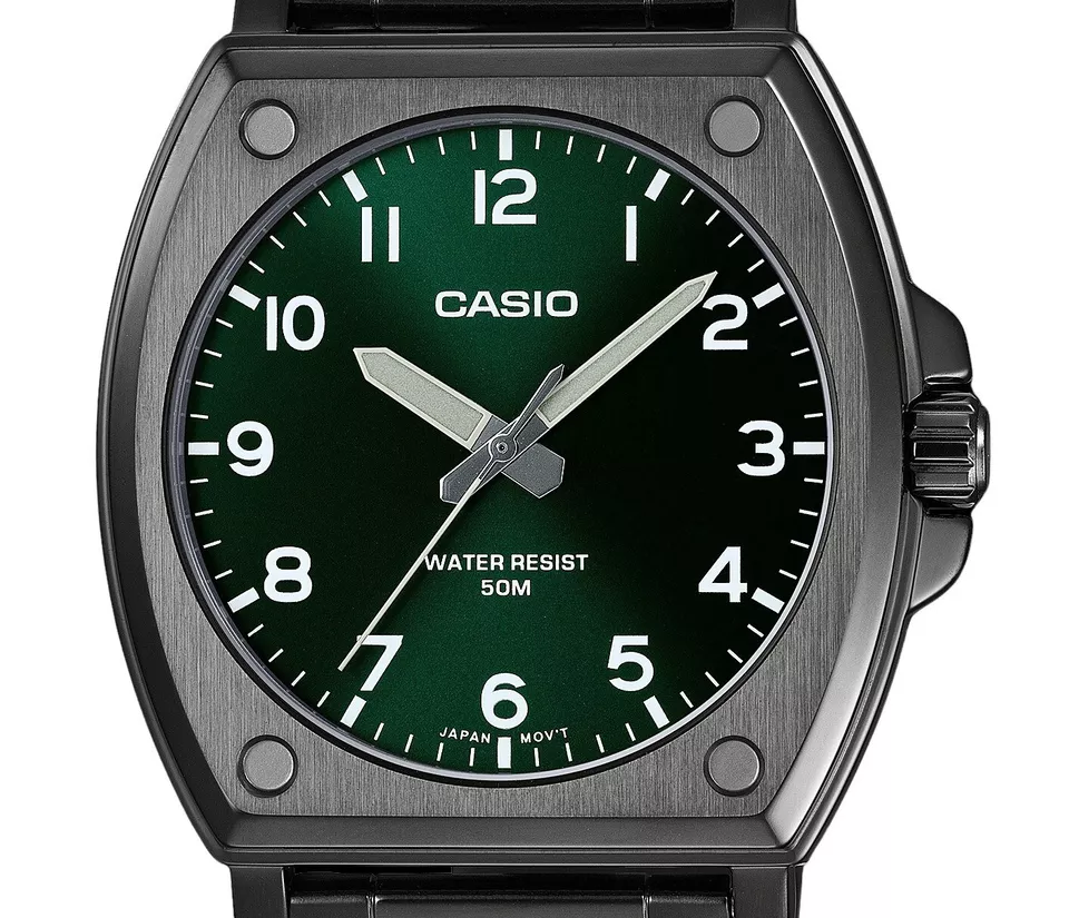 classic men&#39;s watch Casio MTP-E730B-3A 43.40mm 50m WR stainless steel with ion plating Luminous Hands