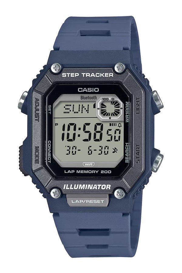 Casio StepTracker WS-B1000-2A 41.3mm Smartlink 100m WR resin strap unisex Bluetooth sports timer watch