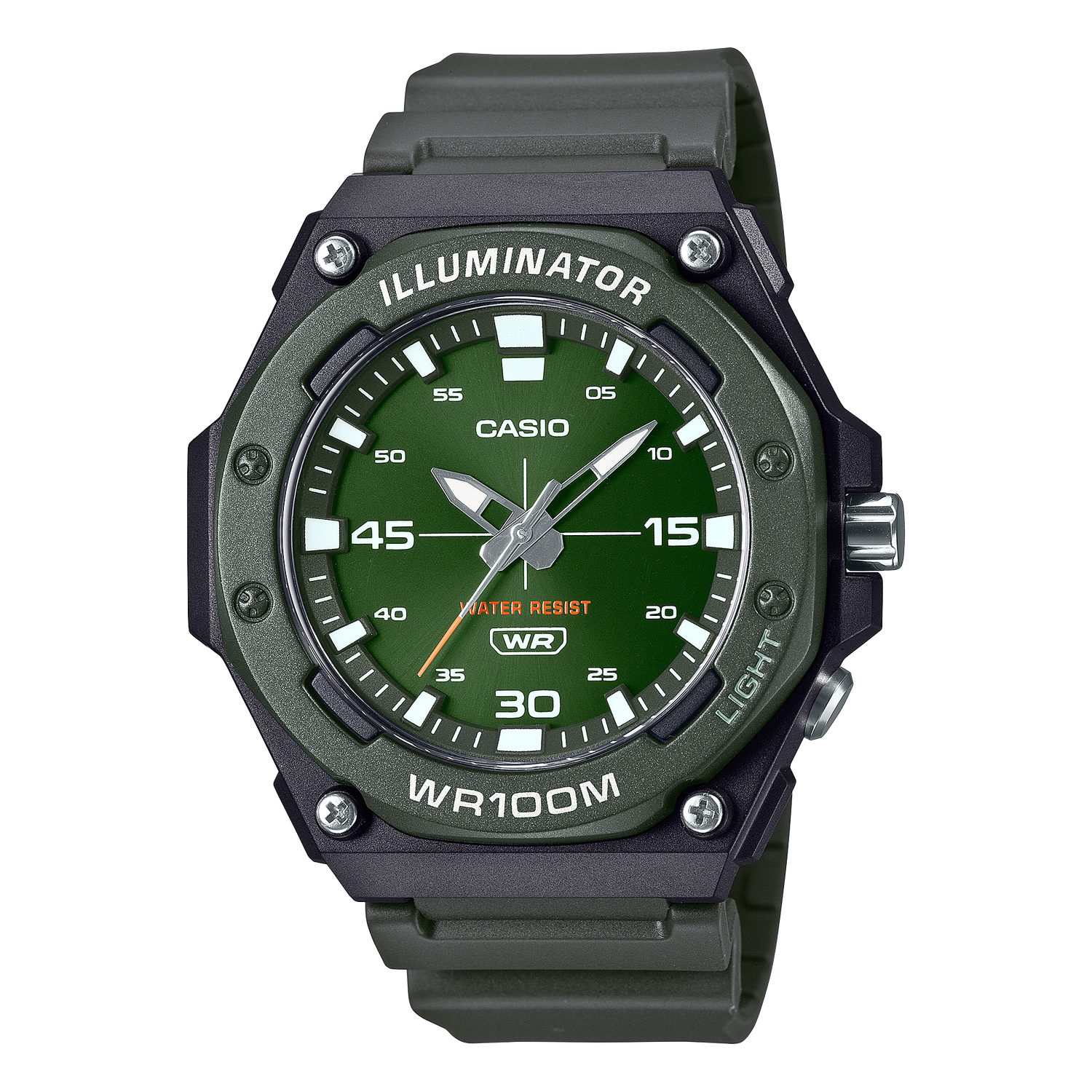 Casio Heavy-Duty men&#39;s sports watch  MW-620H-3A 48.1 mm 100m WR resin band