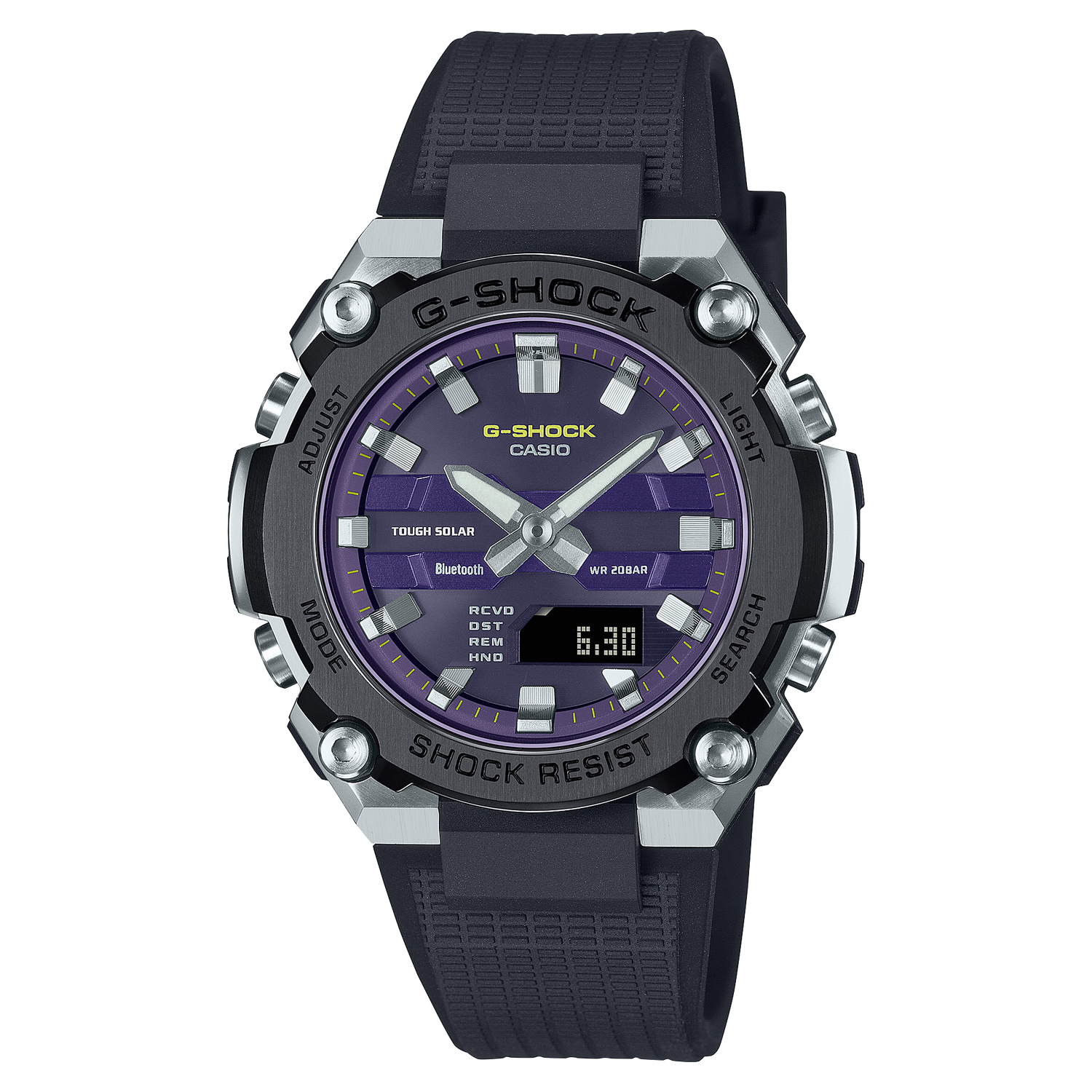 Casio G-Steel GST-B600A-1A6 42.3mm 200m WR Tough Solar Neobrite Smartphone Link Phone Resin Strap Solar Bluetooth Men&#39;s Solar Sports Watch
