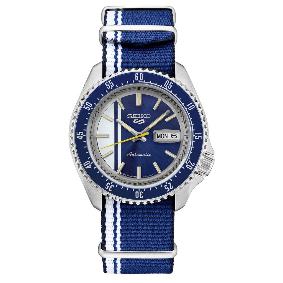 automatic men&#39;s watch Seiko 5 Sports SKX Style SRPK69 US Exclusive Edition 42.5mm 100m WR fabric strap Made in Japan