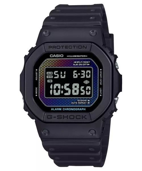 Casio G-Shock Rainbow Brick Wall DW-5600RW-1JF JDM  200m WR shock-resistant men&#39;s sports watch 48.9 × 42.8 × 13.4 mm Japanese Domestic Market