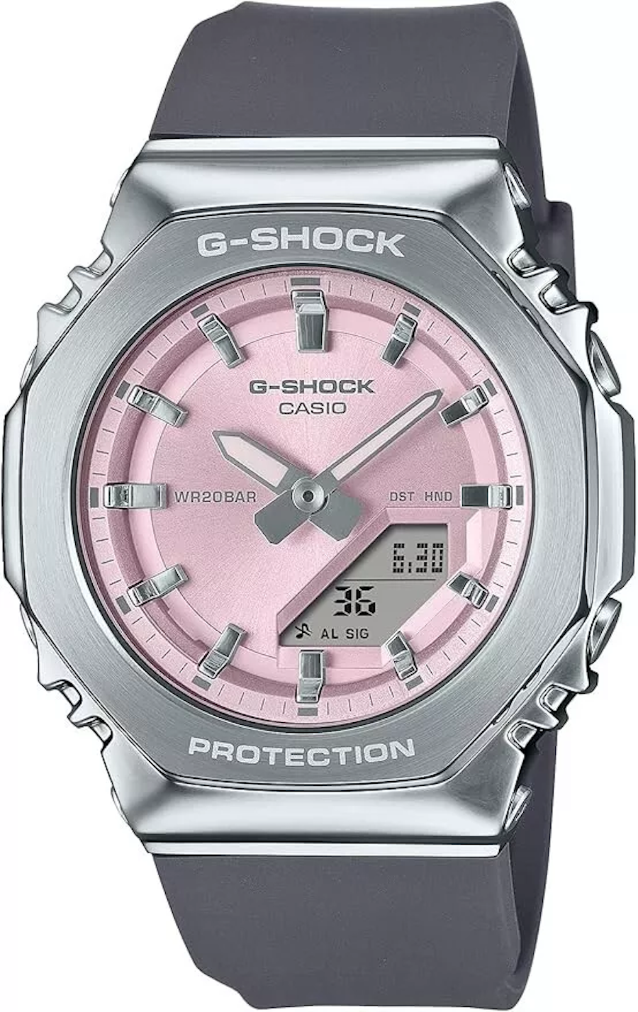 Casio G-Shock GM-S2110-4AJF JDM unisex watch 45.9 × 40.5 × 11 mm 200M WR Shock-resistant JDM silicone strap (Japan Domestic Market)