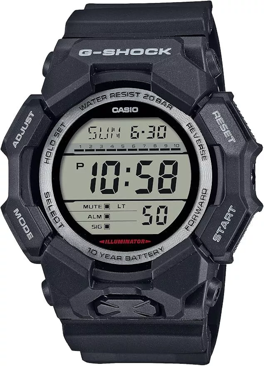 Casio G-Shock GD-010-1JF JDM 51.9mm 200m WR 10 years battery life silicone strap Japan Domestic Market