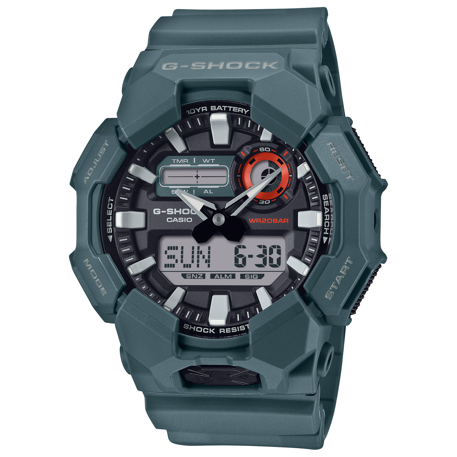 Casio G-Shock GA-010-2AJF JDM 55.1 × 51.9 × 17.5 mm 200M WR Carbon Core Guard 10 years shock-resistant battery JDM (Japanese domestic market)