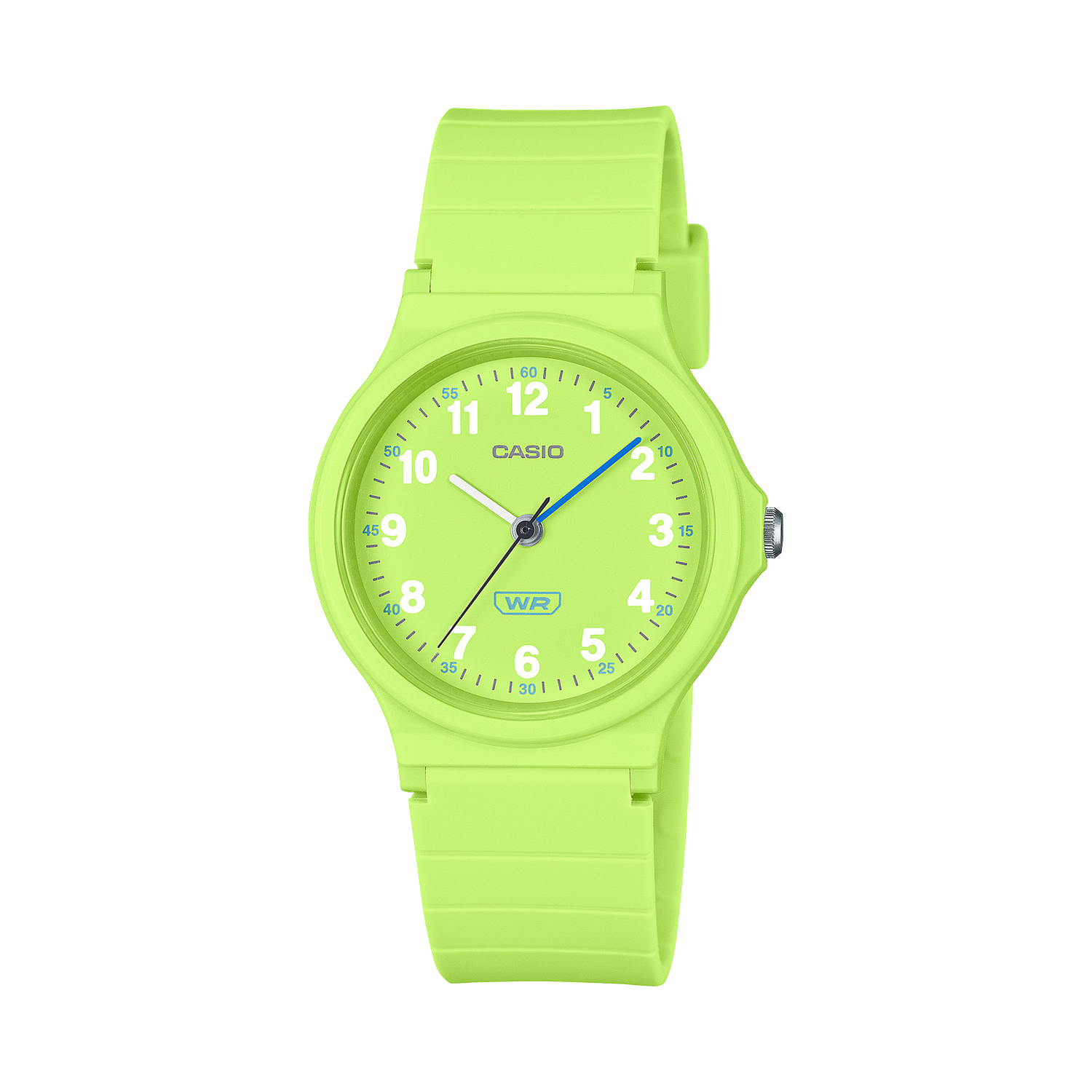 fashion watch for women and children Casio LQ-24B-3B 36.1 × 31.5 × 7.8 mm silicone strap