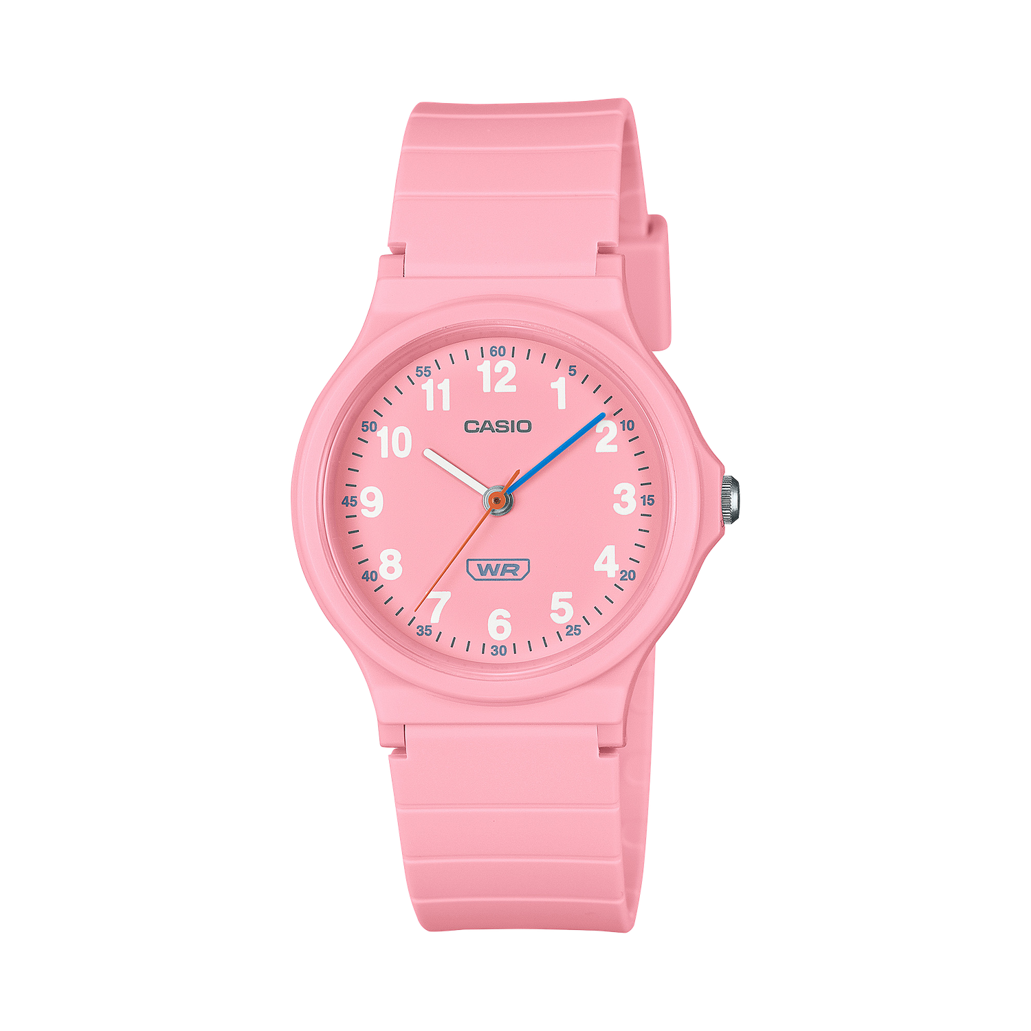 fashion watch for women and children Casio LQ-24B-4B 36.1 × 31.5 × 7.8 mm silicone strap