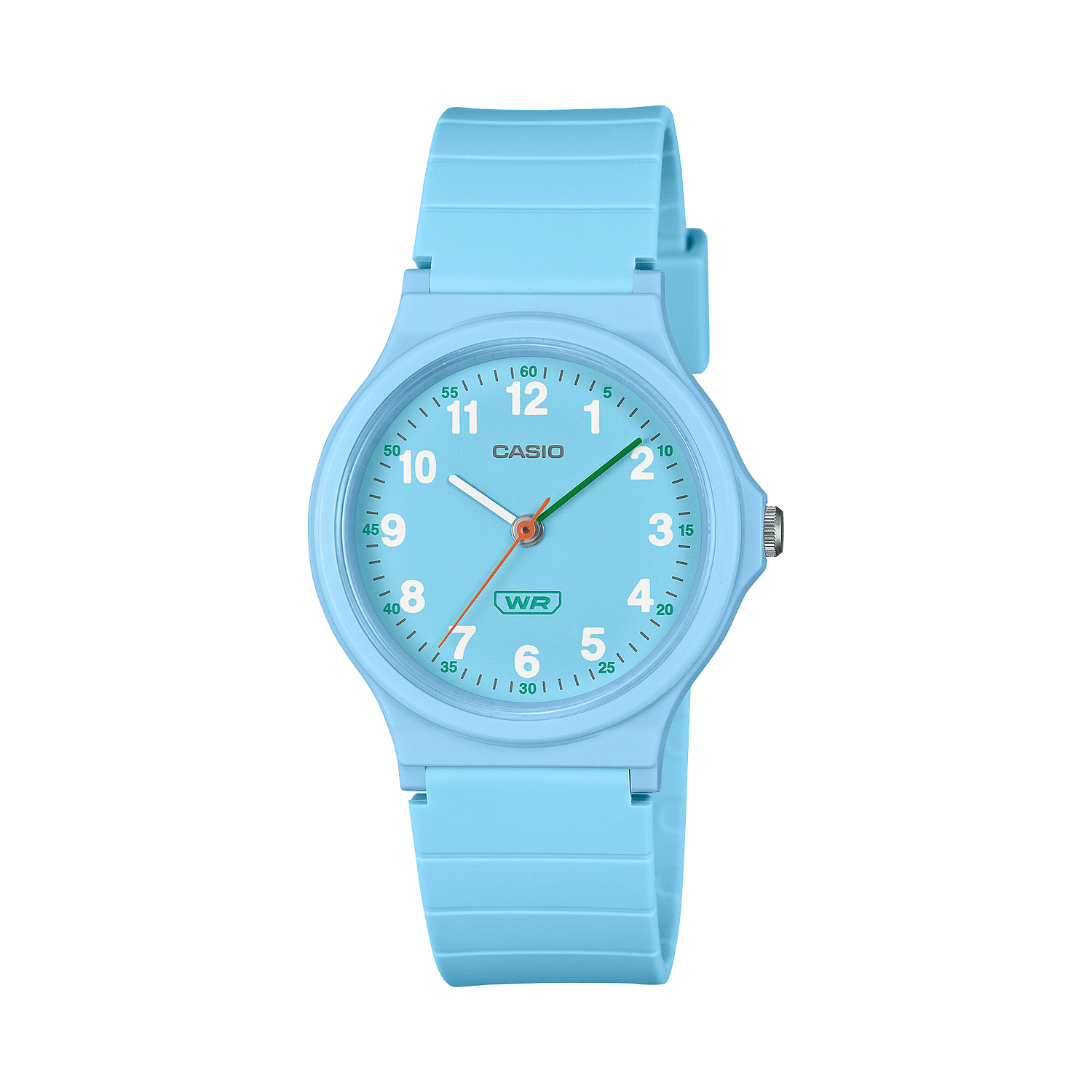 fashion watch for women and children Casio LQ-24B-2B 36.1 × 31.5 × 7.8 mm silicone strap