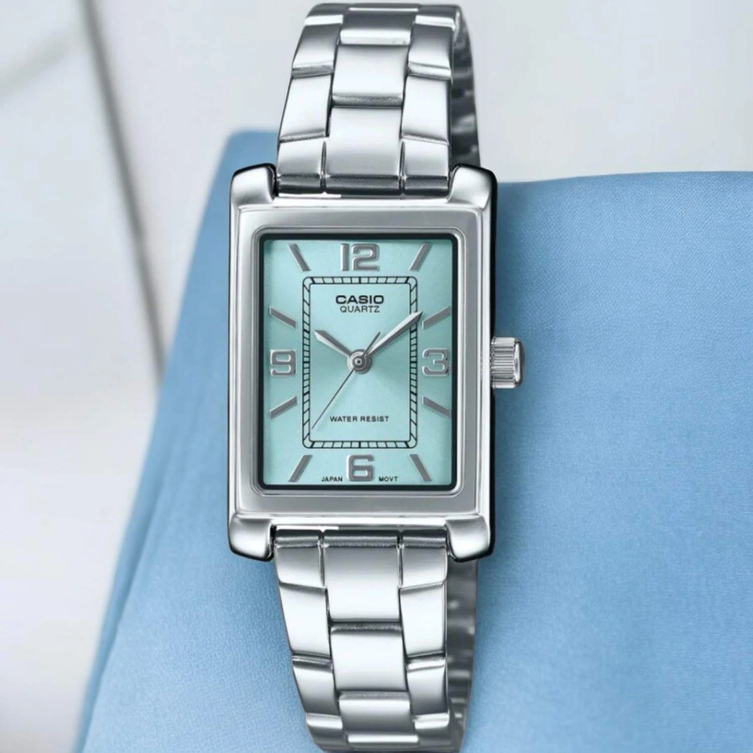 Casio LTP-1234DD-2A classic analog women&#39;s watch 32 × 21 × 7.4 mm steel band