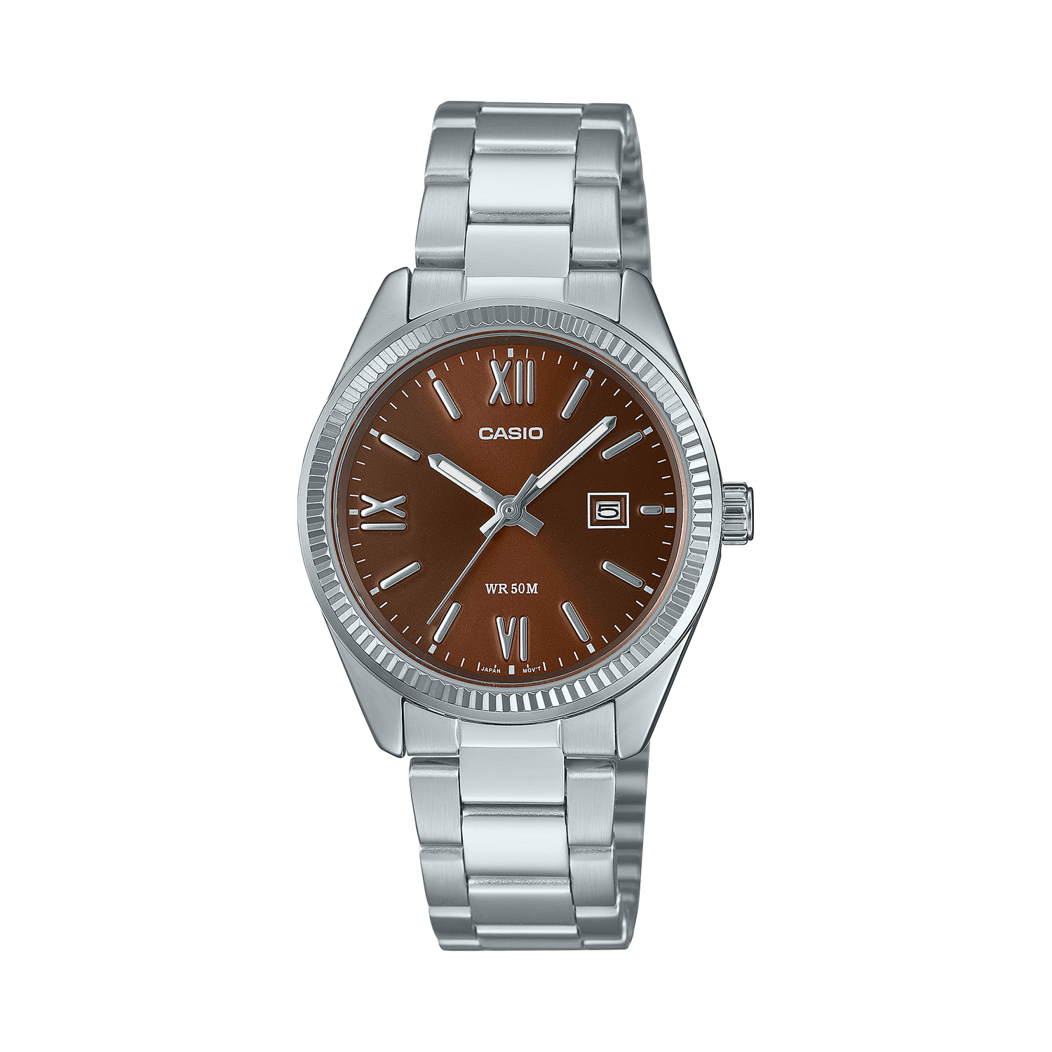 Casio LTP-1302DD-5A classic analog women&#39;s watch 32 × 21 × 7.4 mm steel band