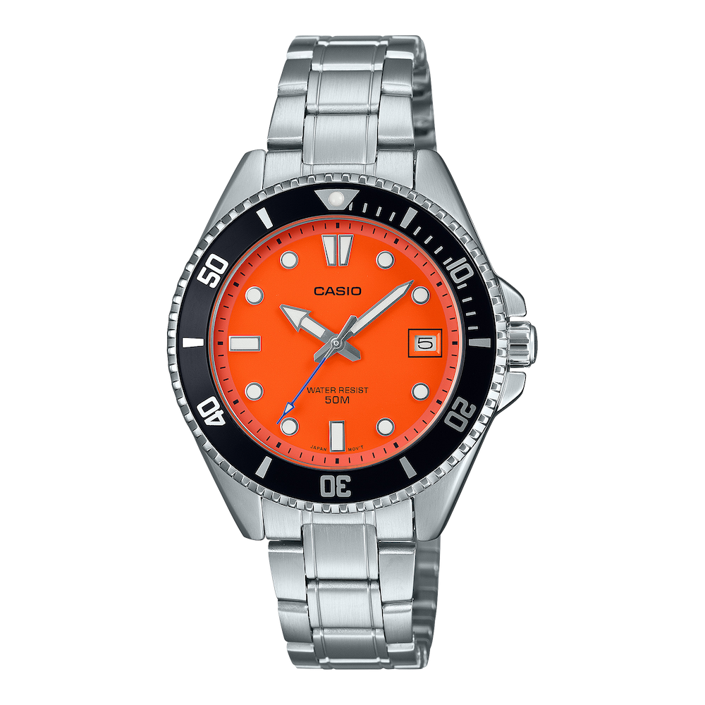 Casio Duro MDV-10D-4A1 Full Metal 38.5mm 50m WR steel band men&#39;s sports watch