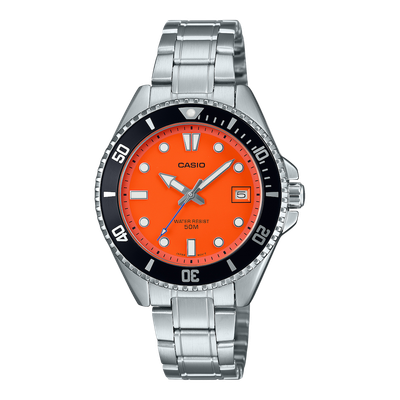 Casio Duro MDV-10D-4A1 Full Metal 38.5mm 50m WR steel band men&#39;s sports watch