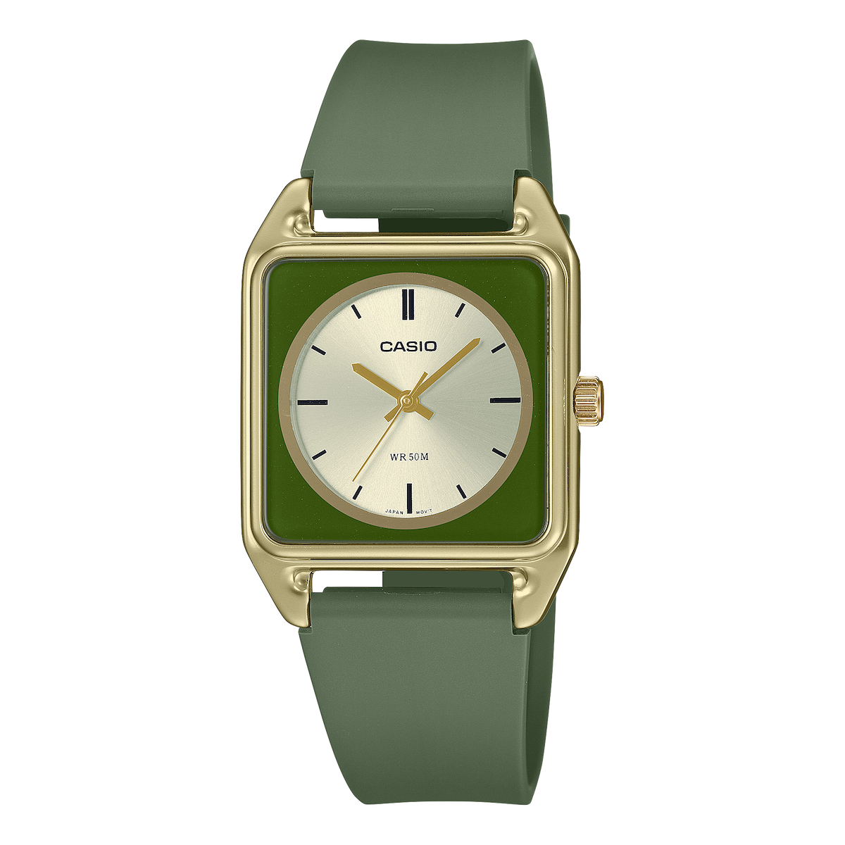 Casio MTP-B170-3EV 39.9 × 30 × 8.1 mm resin strap classic analog watch for men 50m WR