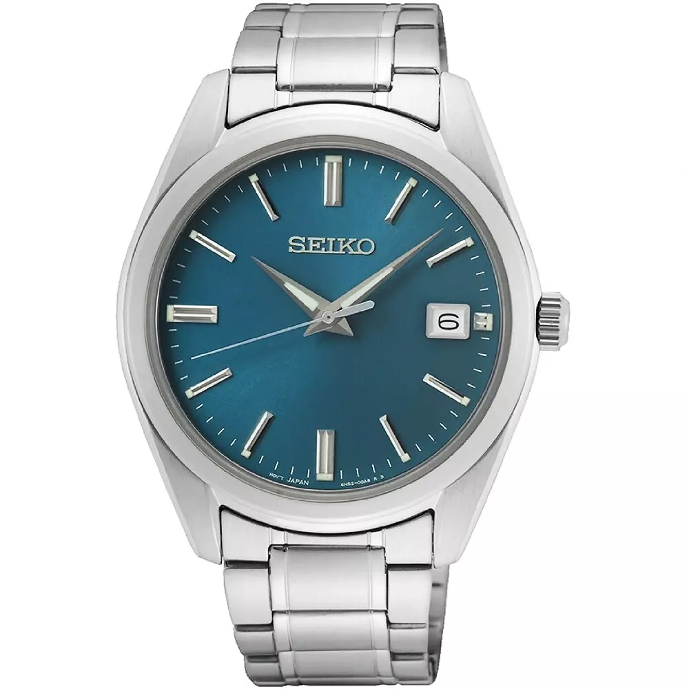 classic men's watch Seiko NeoClassic SUR525P1 40.2mm sapphire crystal steel strap quartz movement